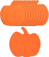 E's Novelty 24 Pack Large Foam Pumpkins for Crafts - 8" Cutout Pumpkin for Kids, Halloween Craft Kits for Classroom Fun Halloween Activity