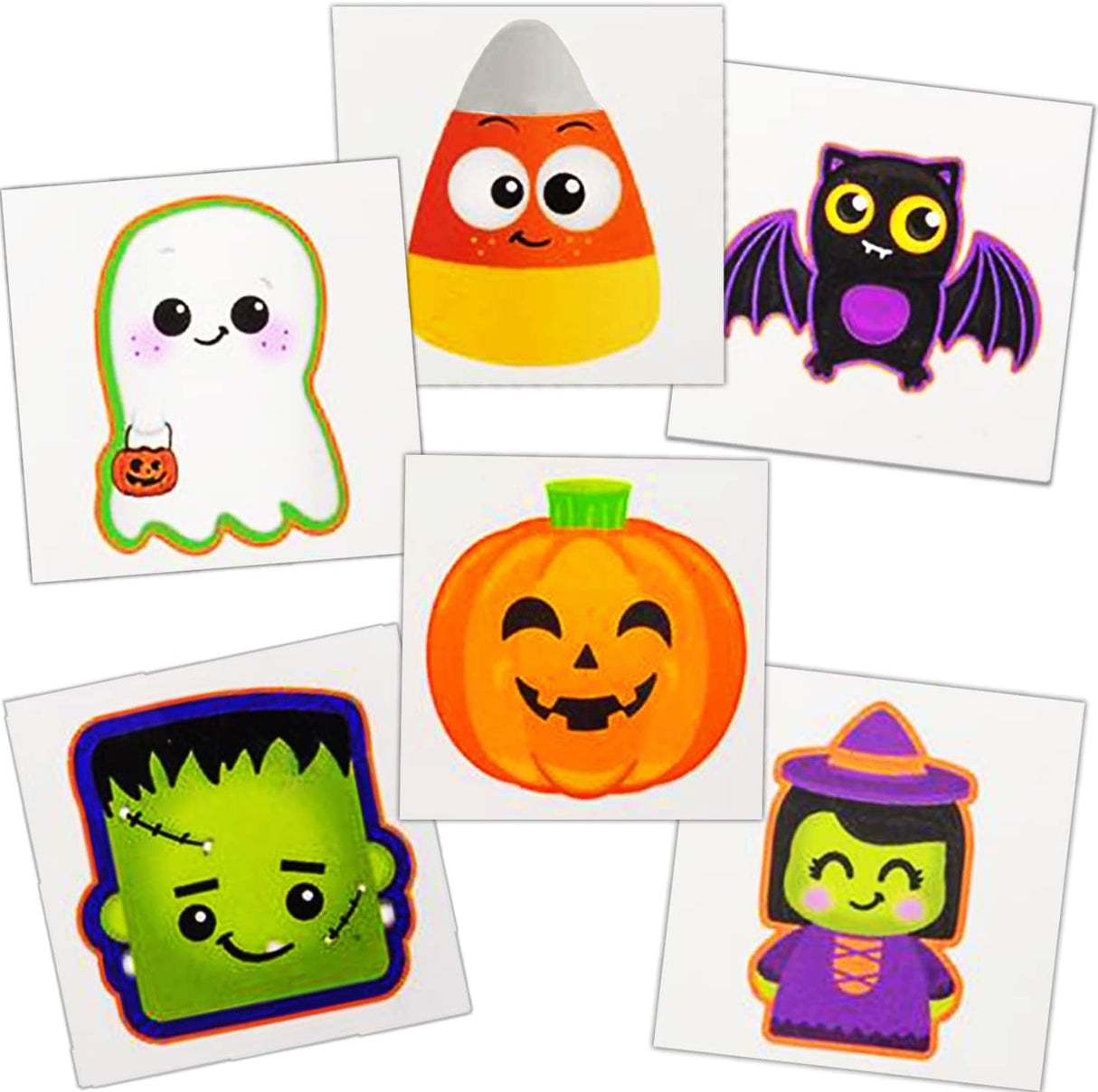 144 Pcs Halloween Temporary Tattoos - 2” Non Toxic Tattoos For Kids