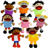 Multicultural Hand Puppets for Toddlers 1-3 and Kids 4-8, Puppet Theater Show for Imaginative Play