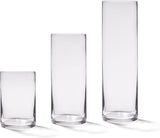 4E's Novelty Elegant Glass Cylinder Vases Set – Perfect for Home Decor, Events & Weddings