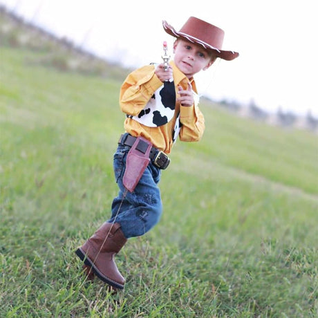 4E’s Novelty Brown Toddler Cowboy Hat - Boys & Girls Brown Cowboy Hat for Themed Party Costume, Ideal Cowboy Hat & Toddler Cowboy Outfit, Ages 3-5