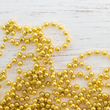 4E’s Gold Bead Necklaces 72 Pack - Mardi Gras, Parade Throws, St. Patrick’s Day, New Year’s Eve & Pirate Costume Accessories