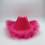 4E's Novelty Pink Feathers Cowboy Hat with Heart Sunglasses – Coastal Cowgirl Party Pack