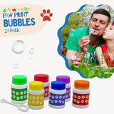 Paw Print Bubble Bottles - 24 Pack, 1 oz, Paw Patrol Party Favors