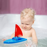 Toy Boat Bath Toys for Kids & Toddlers 3 Pcs Floating Toy Boats for Bathtub, Kids Pool Toys, Beach Toys by 4E's Novelty