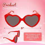 4E's Novelty 30-Pack Heart Sunglasses for Kids – Fun Party Favors for Valentine’s Classroom