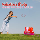 Valentine Bottle Ring Toss Game - Kids Party Activity & Yard Game