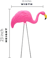 4 Pink Flamingos Yard Decorations - Large 23 inch Ornament Statues - Outdoor Garden Lawn Flamingo Decor by 4E's Novelty
