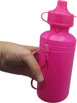 4 Pack 18oz Neon Water Bottles for Kids - BPA Free, Reusable