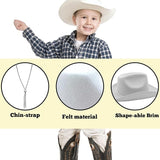 2 Pack Kids Cowboy Hats - Child Size, Ages 5-12, Costume Accessory