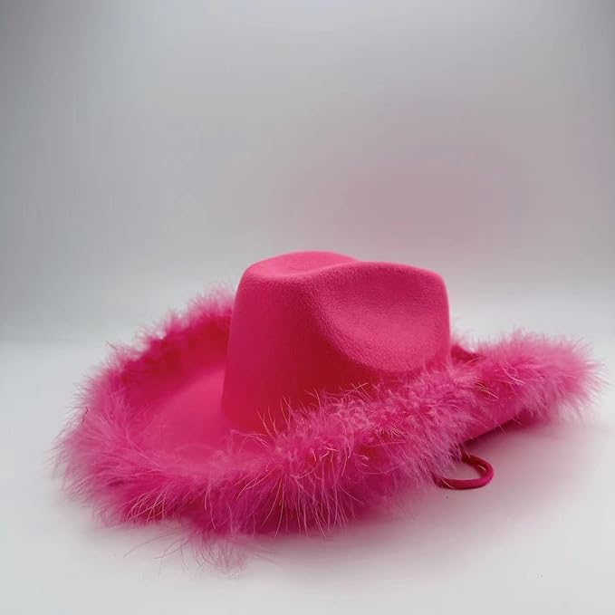 4E's Novelty Pink Feathers Cowboy Hat with Heart Sunglasses – Coastal Cowgirl Party Pack