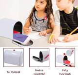 4E's Novelty Mini Valentine Mailbox – 5x3” Tin Mailbox for Cards, DIY Gifts & Classroom Favors