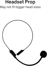 4E's Novelty Rockstar Costume Accessories Headset Prop - Headphone with Fake Mic for Kids, Men & Women, Perfect for Rockstar Costume for Kids Mic Prop