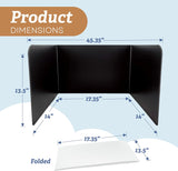 White Desk Divider: Classroom Must Haves, Teacher Must Haves, Room Divider Panel, Desk Privacy Panel, Privacy Folders for Students