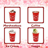 4E's Novelty 12-Pack Valentine Reusable Cups – BPA-Free 8oz Kids’ Party Favors for Classroom