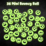 108 Pcs Glow in The Dark Toys - 36 Bouncy Balls, 36 Coil Spring, 36 Sticky Hands, Bulk Party Favor or Kids Goodie Bags Birthday Party Supplies Halloween Prizes for Kids Treasure Box Rewards