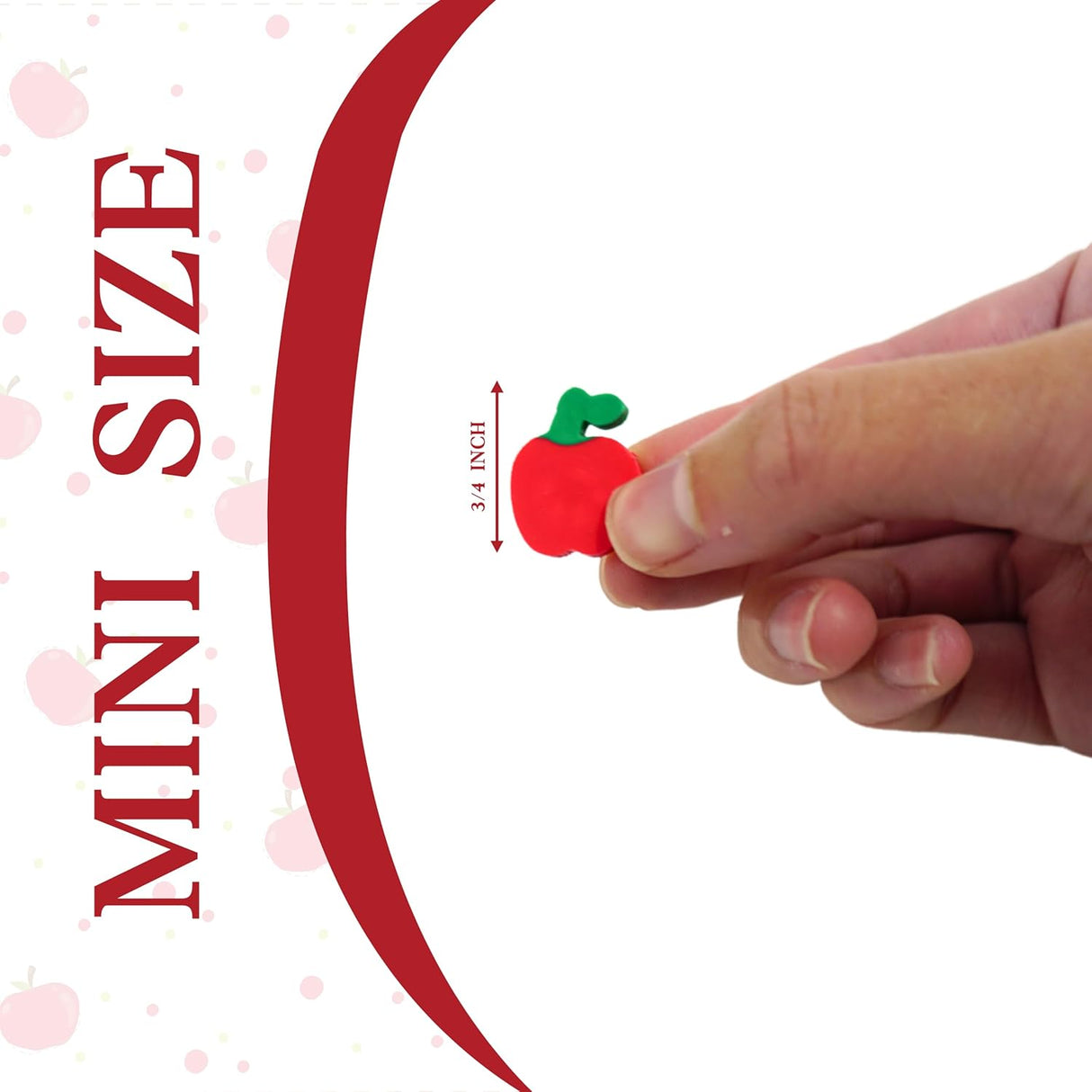 4E's Novelty 144 Mini Apple Erasers: Perfect for Classroom Math Manipulatives, Welcome Back to School Gifts, Teacher Supplies, and Student Rewards