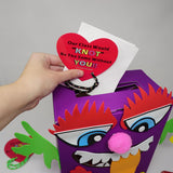 4E's Novelty 48-Pack Friendship Bracelets with Valentine Cards – Classroom Party Favors for Kids