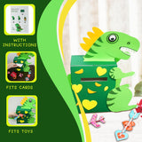 4E's Novelty DIY Dinosaur Valentine Box Kit – Fun Classroom Craft for Kids’ Card Exchange