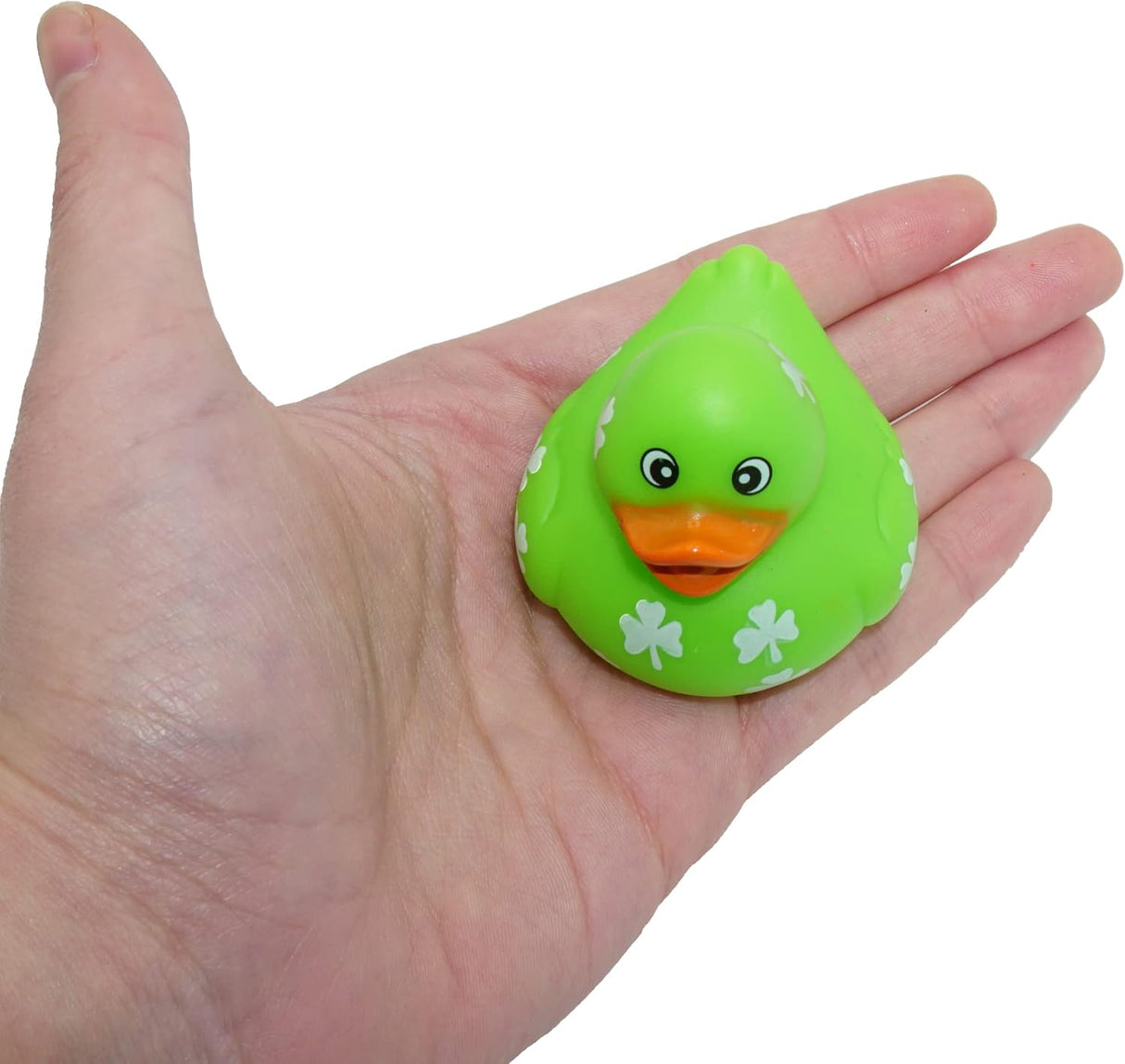 4E's Novelty 24 Pcs St. Patrick's Day Rubber Ducks – Shamrock Duckies Bulk Party Favors for Kids