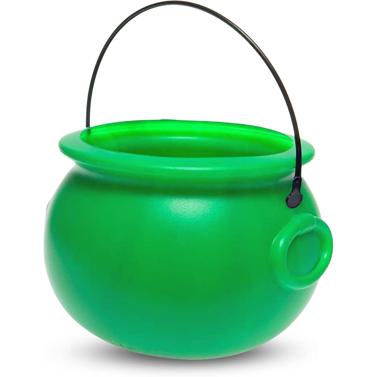 4E's Novelty 8" St. Patrick's Day Pot of Gold Decoration – Plastic Bucket with Handle for Party Decor