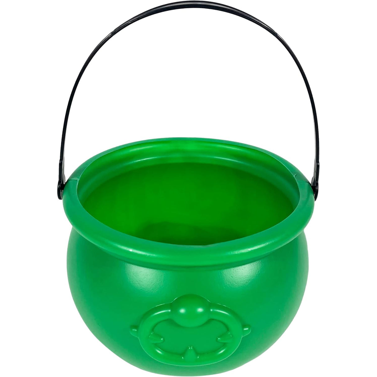 4E's Novelty 8" St. Patrick's Day Pot of Gold Decoration – Plastic Bucket with Handle for Party Decor