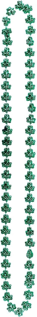 4E's Novelty St. Patrick’s Day Beads Necklace – 72 Pack Shamrock Party Accessories & Favors