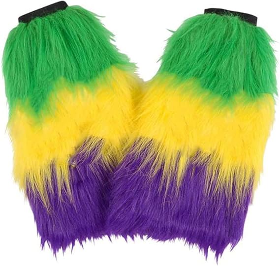 4E's Novelty Mardi Gras Leg Warmer Covers – Masquerade Costume Accessories