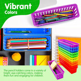 Pencil Baskets for Classroom Essential: 12 pcs per pack, Colored Pencils, Drawer Organizer, Plastic Storage Bins, Teacher Desk and Classroom Must-Haves