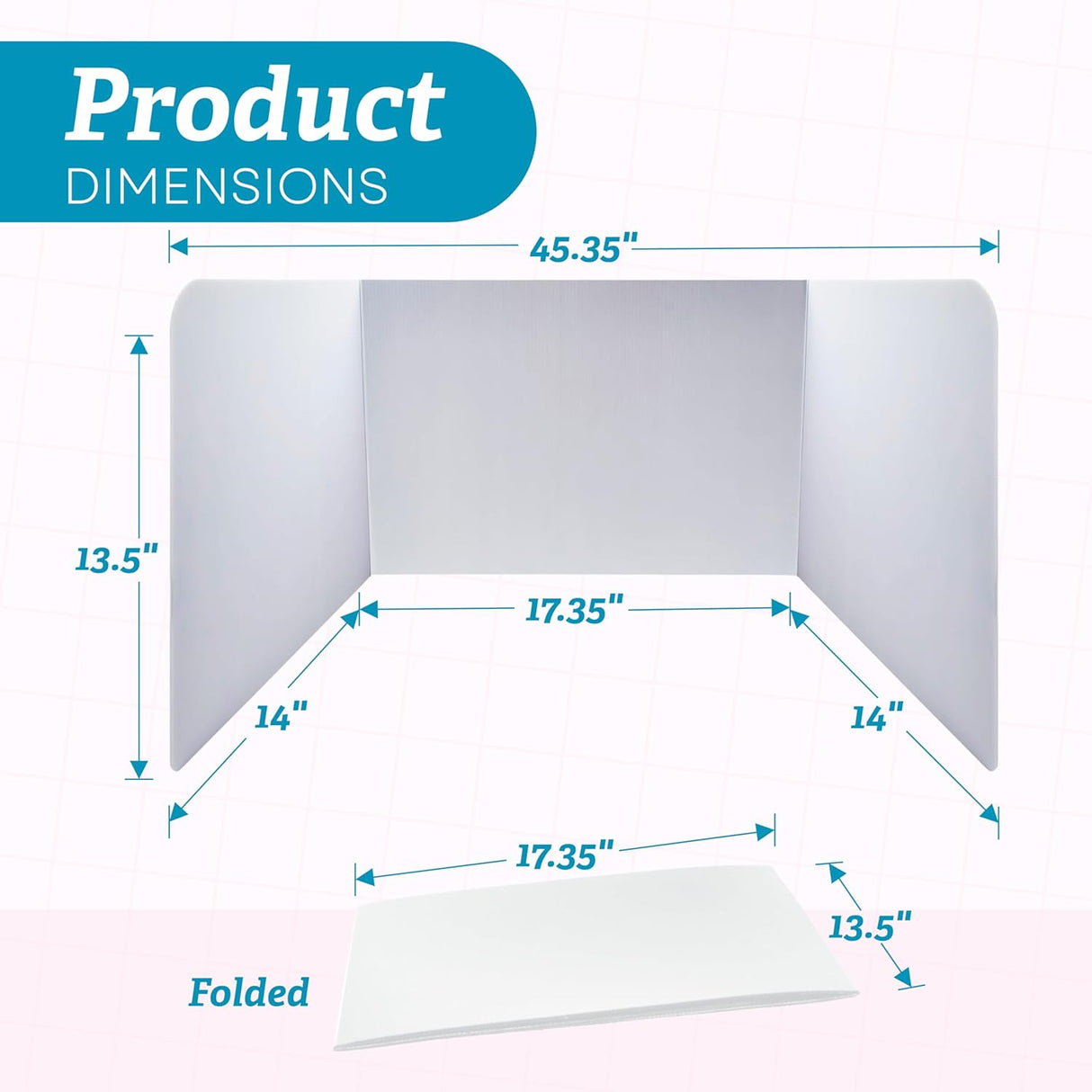 White Desk Divider: Classroom Must Haves, Teacher Must Haves, Room Divider Panel, Desk Privacy Panel, Privacy Folders for Students