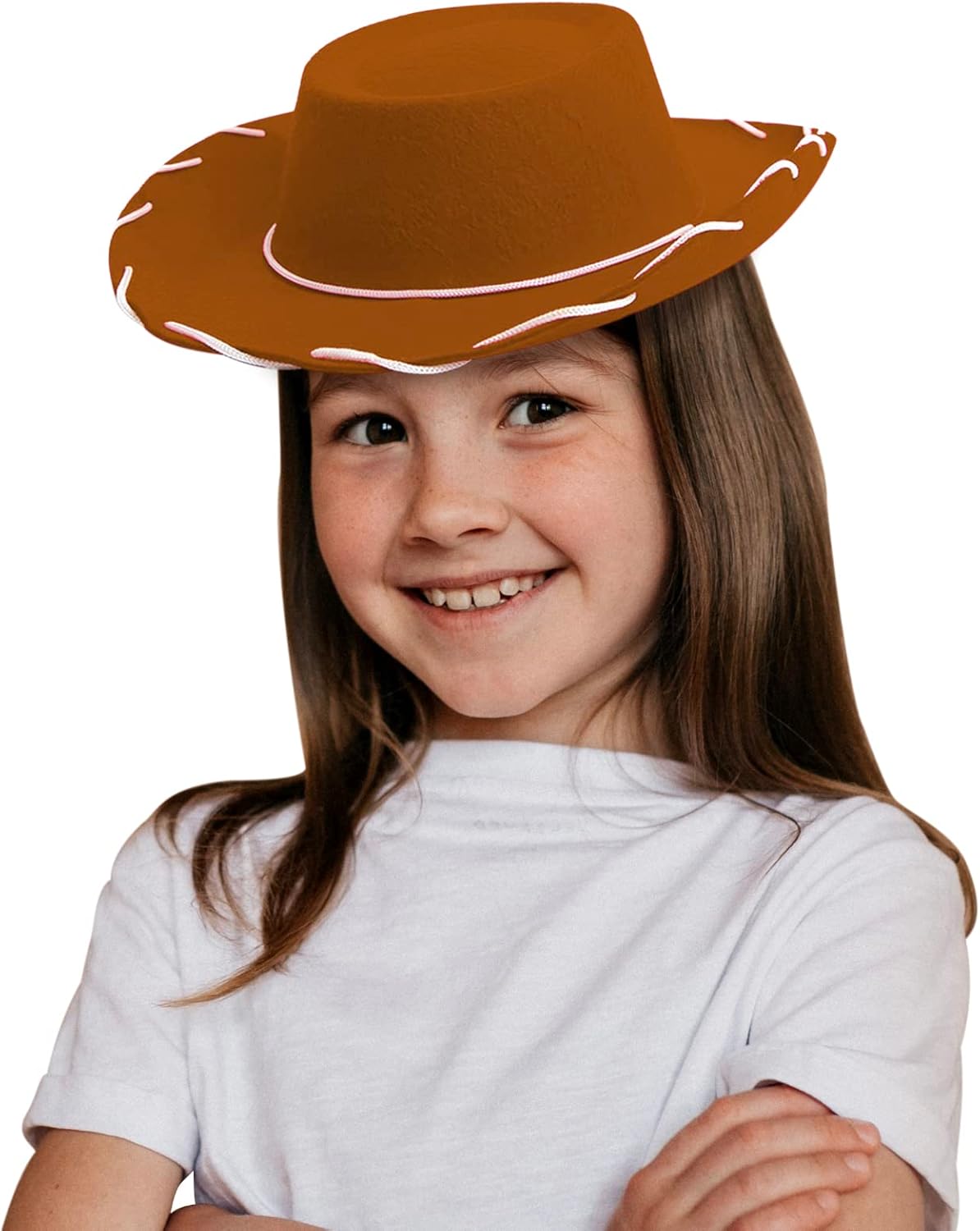 4E’s Novelty Brown Toddler Cowboy Hat - Boys & Girls Brown Cowboy Hat for Themed Party Costume, Ideal Cowboy Hat & Toddler Cowboy Outfit, Ages 3-5