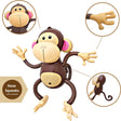 4E's Novelty Inflatable Monkeys (2 Pack) 27 Inch Large Monkeys inflatable For Party Decoration, Jungle Safari Birthday Party Supplies Kids Animal Party Decor, Baby Shower Favors