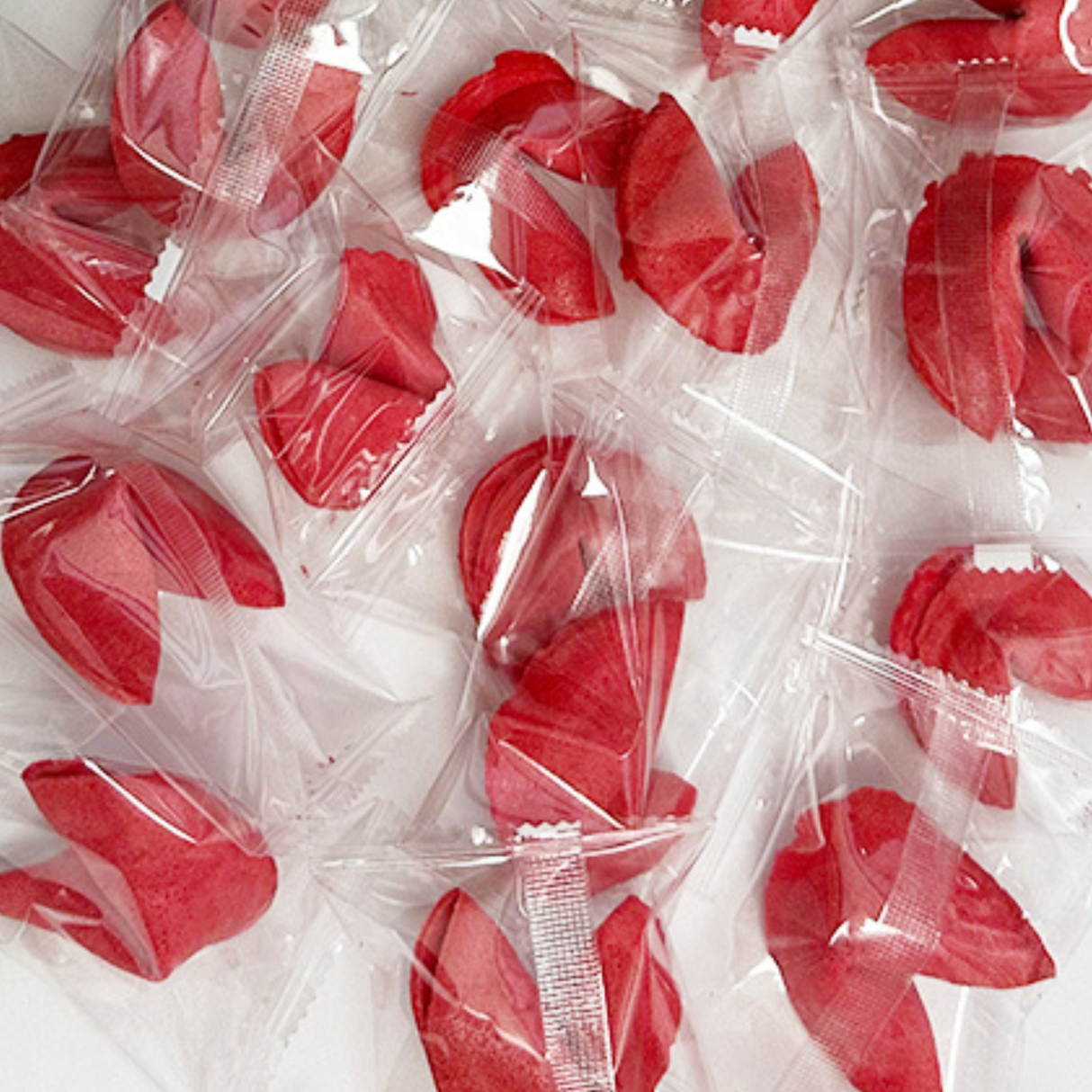 4E's Novelty 50 Valentine Fortune Cookies – Individually Wrapped Non-Candy Treats for Parties