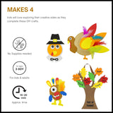 Turkey Plate, Pilgrim Magnet, Turkey Monster, Thankful Tree - Thanksgiving Craft for Kids