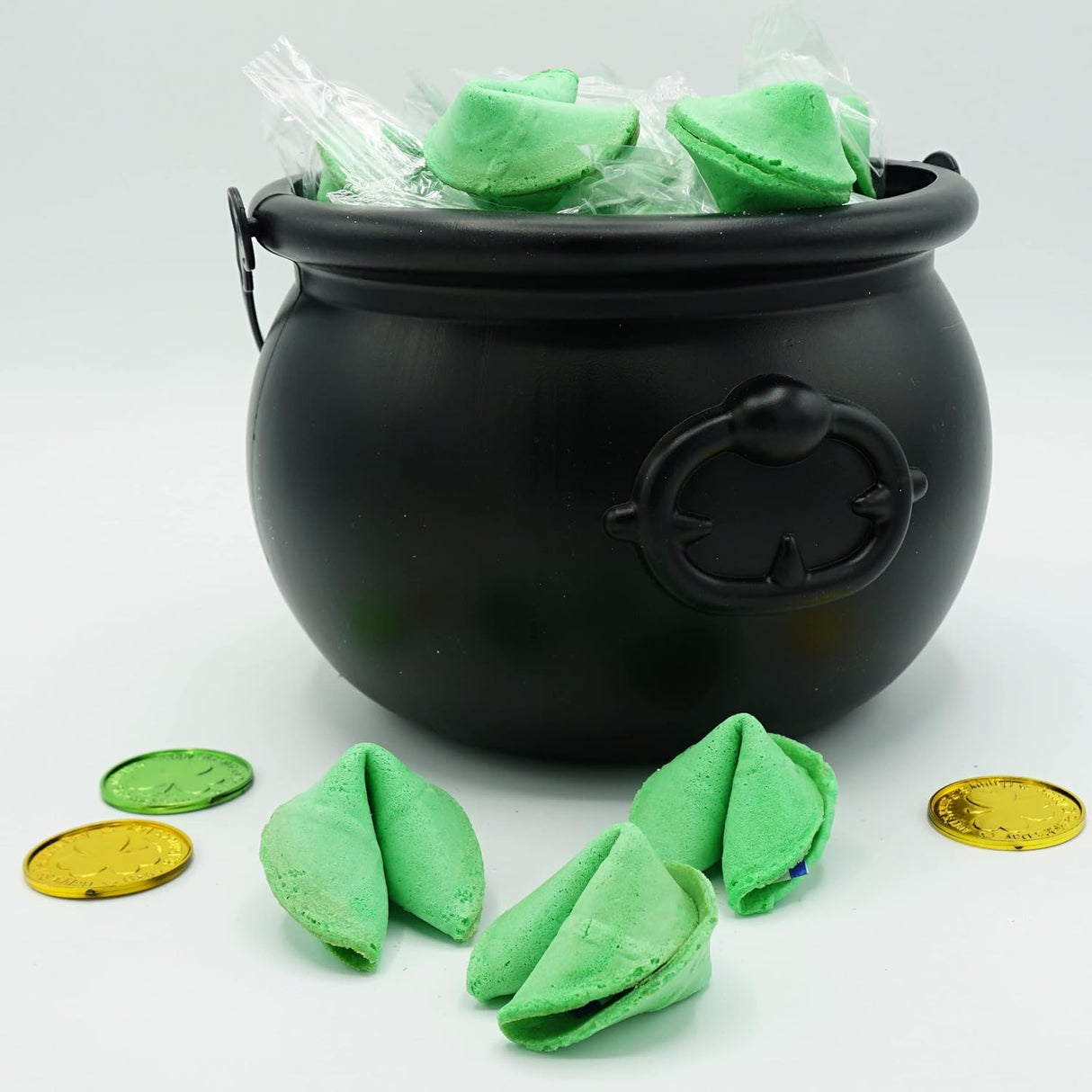 4E's Novelty St. Patrick’s Day Fortune Cookies – 50 Individually Wrapped Party Favors & Treats