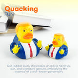 Trump Duck: Large Rubber Ducks - 3.15” Donald Trump Rubber Duckies, Funny Rubber Ducks for Jeeps, Big Rubber Duck, Donald Trump Ducks for Jeep Ducking