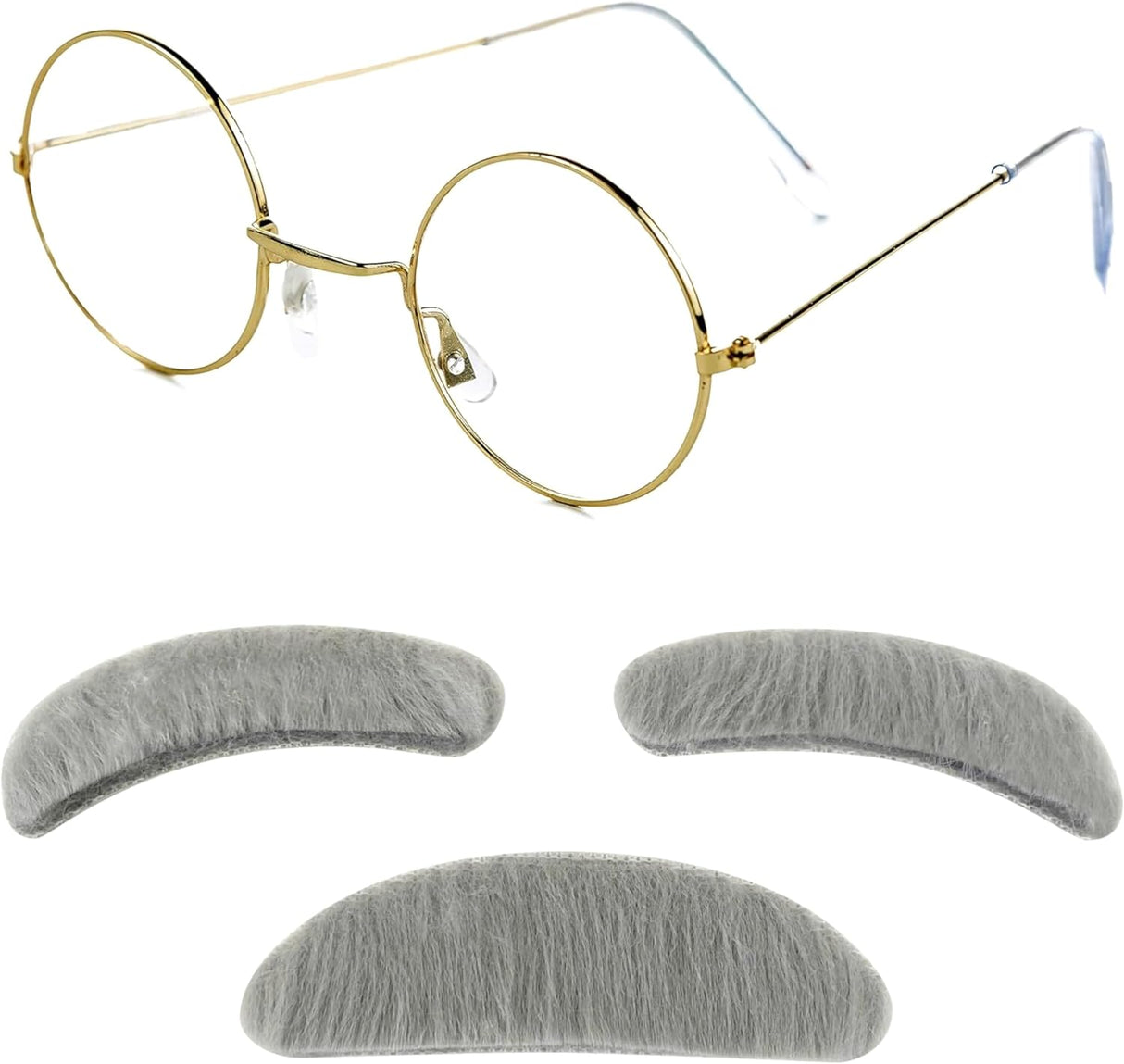 4E's Novelty Old Man Costume Accessories Set for Kids, Perfect for 100 Days of School and Halloween