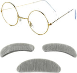 4E's Novelty Old Man Costume Accessories Set for Kids, Perfect for 100 Days of School and Halloween