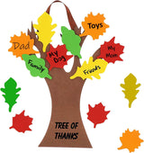 Thankful Tree Craft Kit 12-Pack, Foam, Self-Adhesive - 11” Tree of Thanks for Kids Ages 4-8