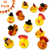 Thanksgiving Rubber Duckies in Bulk (12 Pack) – Turkey & Pilgrim Thanksgiving Rubber Ducks