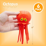 Octopus Water Balls, Exciting Pool Toys for Kids Ages 3-12, Floating Pool Diving Toys, Sensory Octopus, Rubber Bath Toys for Summer Fun