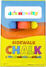  Jumbo Chalk for Kids, 24 pcs per pack , Non-Toxic Sidewalk Chalk Bulk Pack, Ideal for Toddlers ages 1 to 3