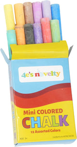 Mini Chalk Set - Sidewalk Chalks for Kids, Crayola Chalks Party Favors - 12 pcs per pack