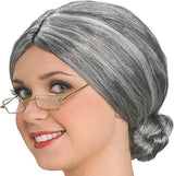 4E's Novelty Old Lady Costume – 5-Pc Grandma Dress-Up Set for Girls’ 100th Day of School