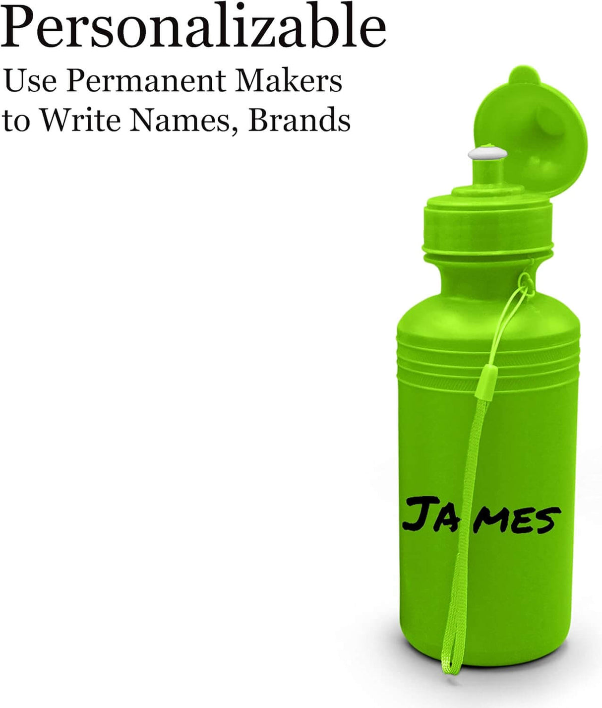 Reusable plastic bottles with a convenient squeeze design