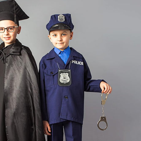 4E's Novelty Police Accessories for Kids - Police Gear for Pretend Play, Police Officer Costume Accessories Boys & Girls Dress Up, Christmas Gift