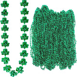 4E’s Novelty 72-Pack St. Patrick’s Day Beads Necklace – Shamrock Green Party Favors