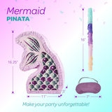 Mermaid piñata Sparkling Under the Sea Birthday Party Decorations, Perfect piñatas for Birthday Girl’s Celebration