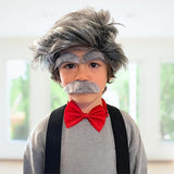 4E's Novelty Fake Mustache & Eyebrows – Old Man Costume Accessory for 100th Day of School