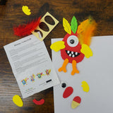 12 Pack Bulk Thanksgiving Monster Turkey Crafts for Kids